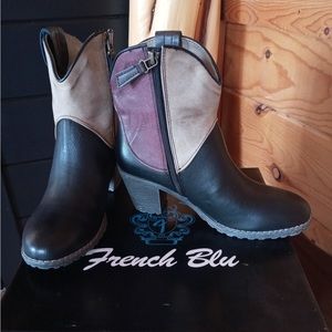 NWT French Blu Howdy-Partner style ankle boots